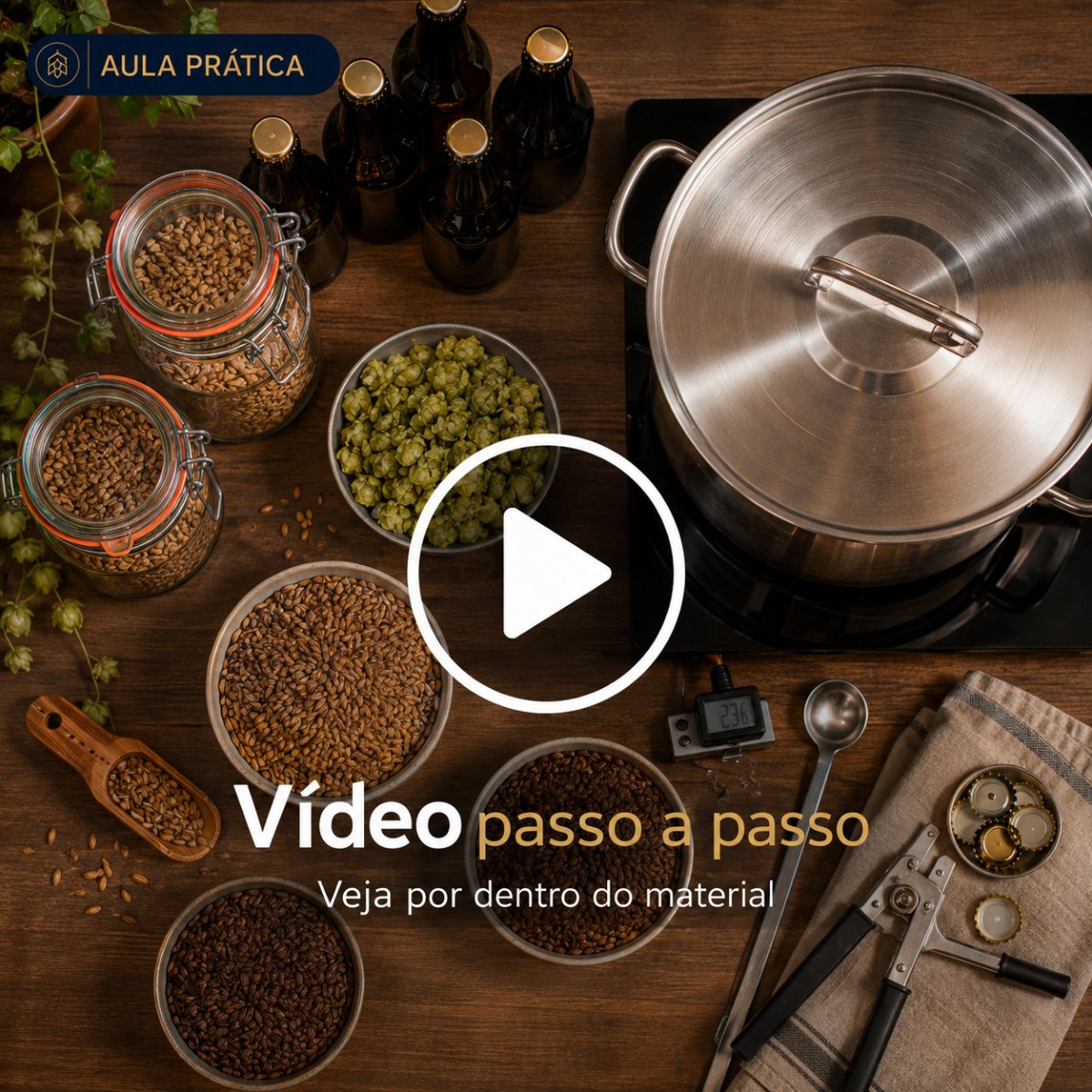 Aula prática de brassagem